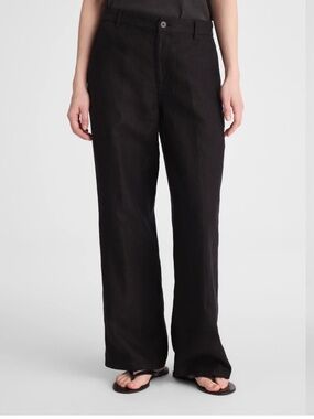 Madewell linen black pants in size 8